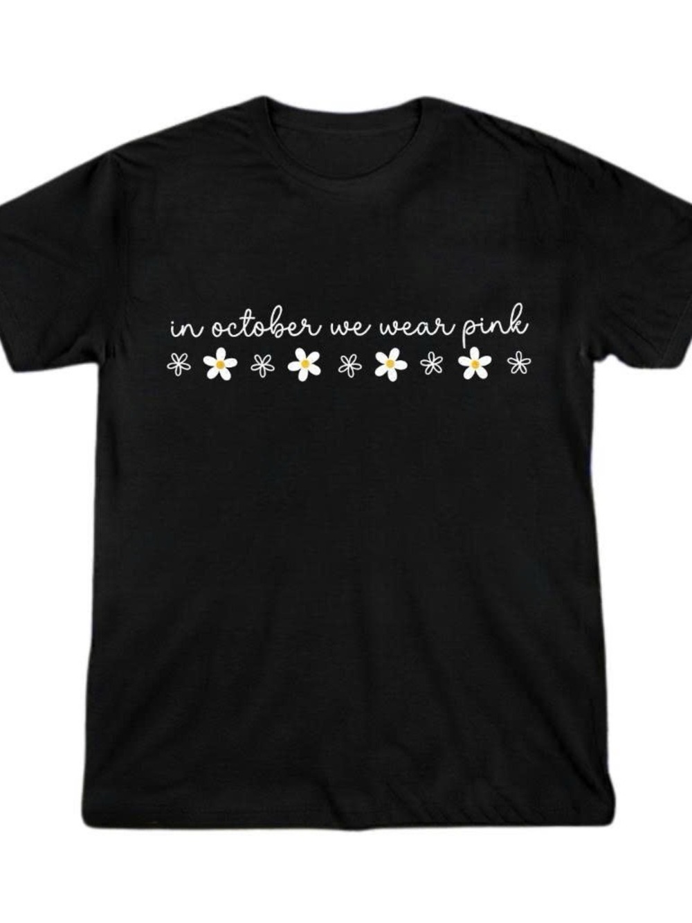 Gildan Shirt Black - "In October We Wear Pink" Graphic Tee